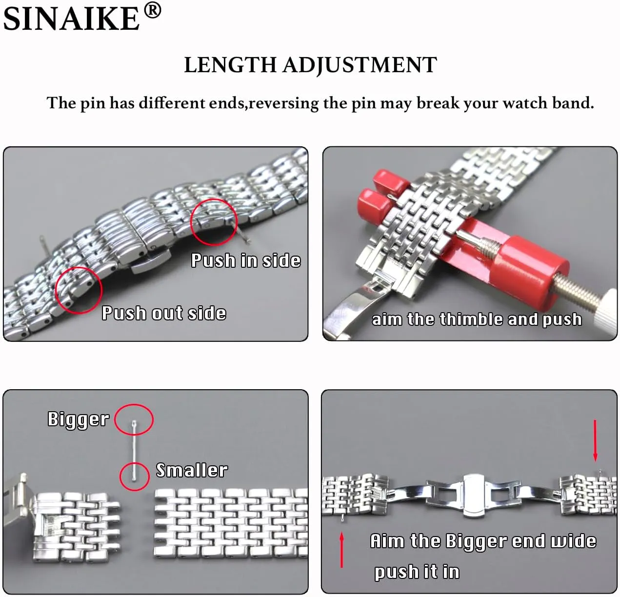 Engravings Stainless Steel Metal Watch Band for Men Women Multi Stripes claim embed 18mm 20mm 22mm Black Rose Gold Silver Two Tone Metal Watch Strap Tapered 