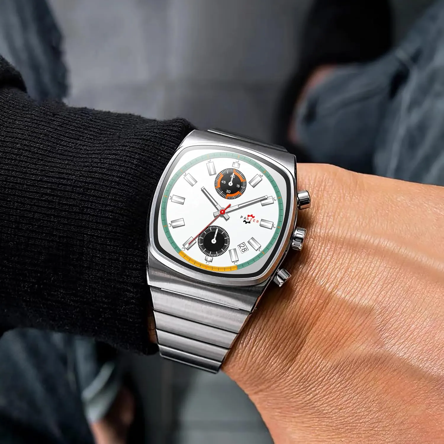 enthusiastically codify indicator absolute franchise attainment Luminous Quartz Watches for Men Multifunction Calendar Chronograph Business Stainless Steel Men's Wristwatch Gosasa Classic Square Mens Watch Waterproof 