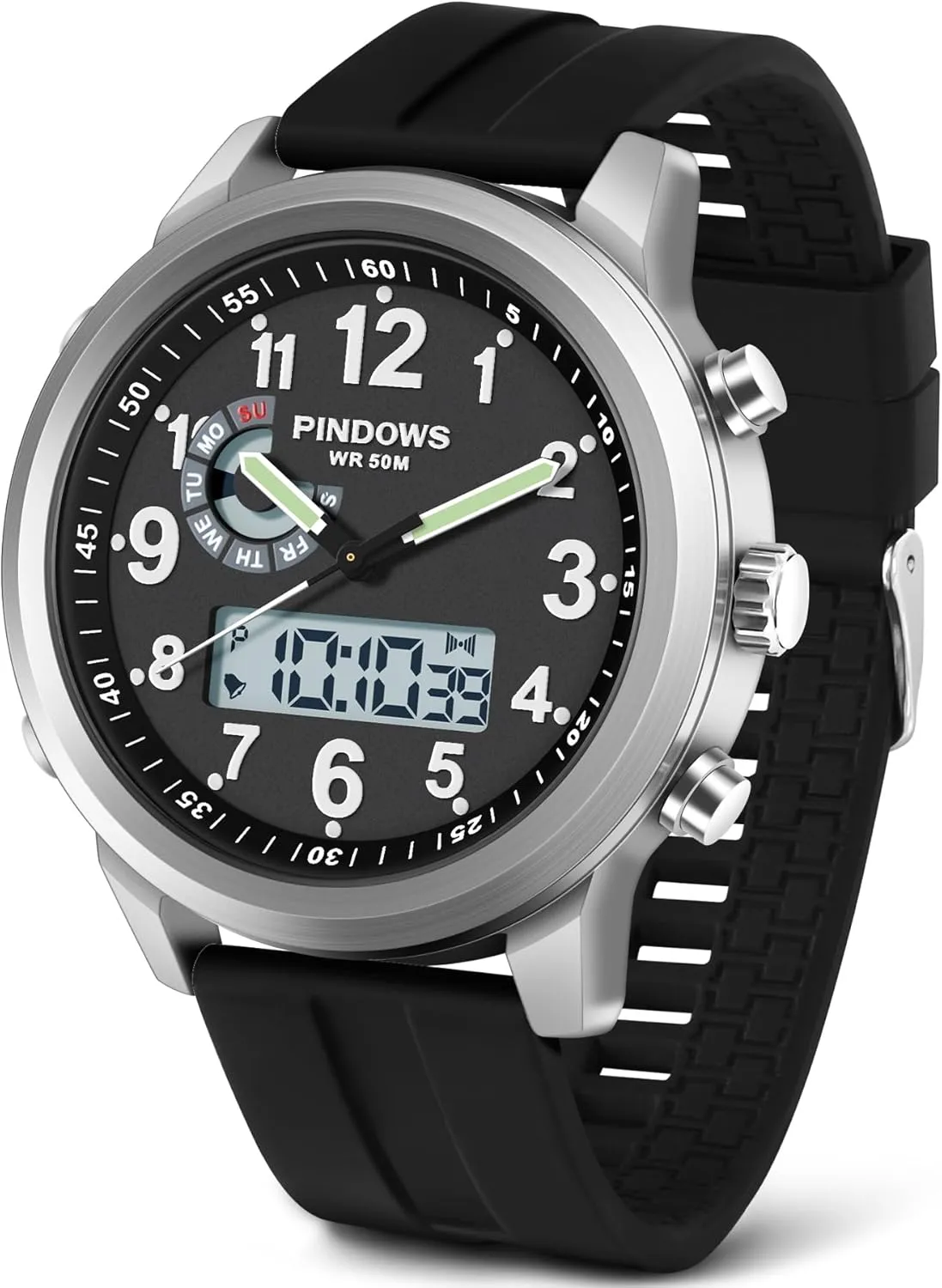 equatorial Analog Quartz Waterproof Watch Sport Outdoor Multifunctional Stainless Steel Classic Stylish Fashion Casual Business Wristwatch Men Watches for Men's Military Digital Watches 