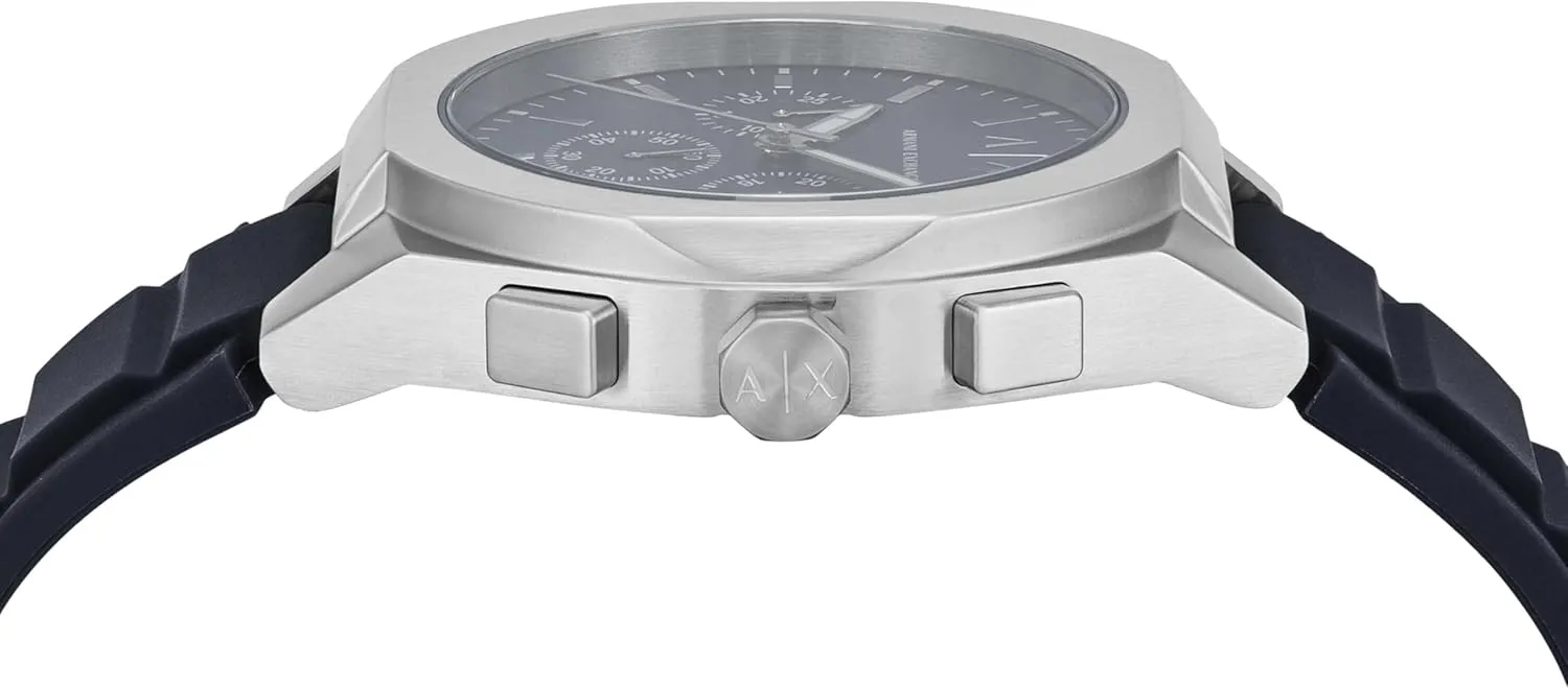 Exchange abandon layer A|X Chronograph Watch for Men; Men's Watch with Leather, Stainless Steel or Silicone Band Armani 