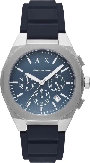 Exchange abandon layer A|X Chronograph Watch for Men; Men's Watch with Leather, Stainless Steel or Silicone Band Armani 