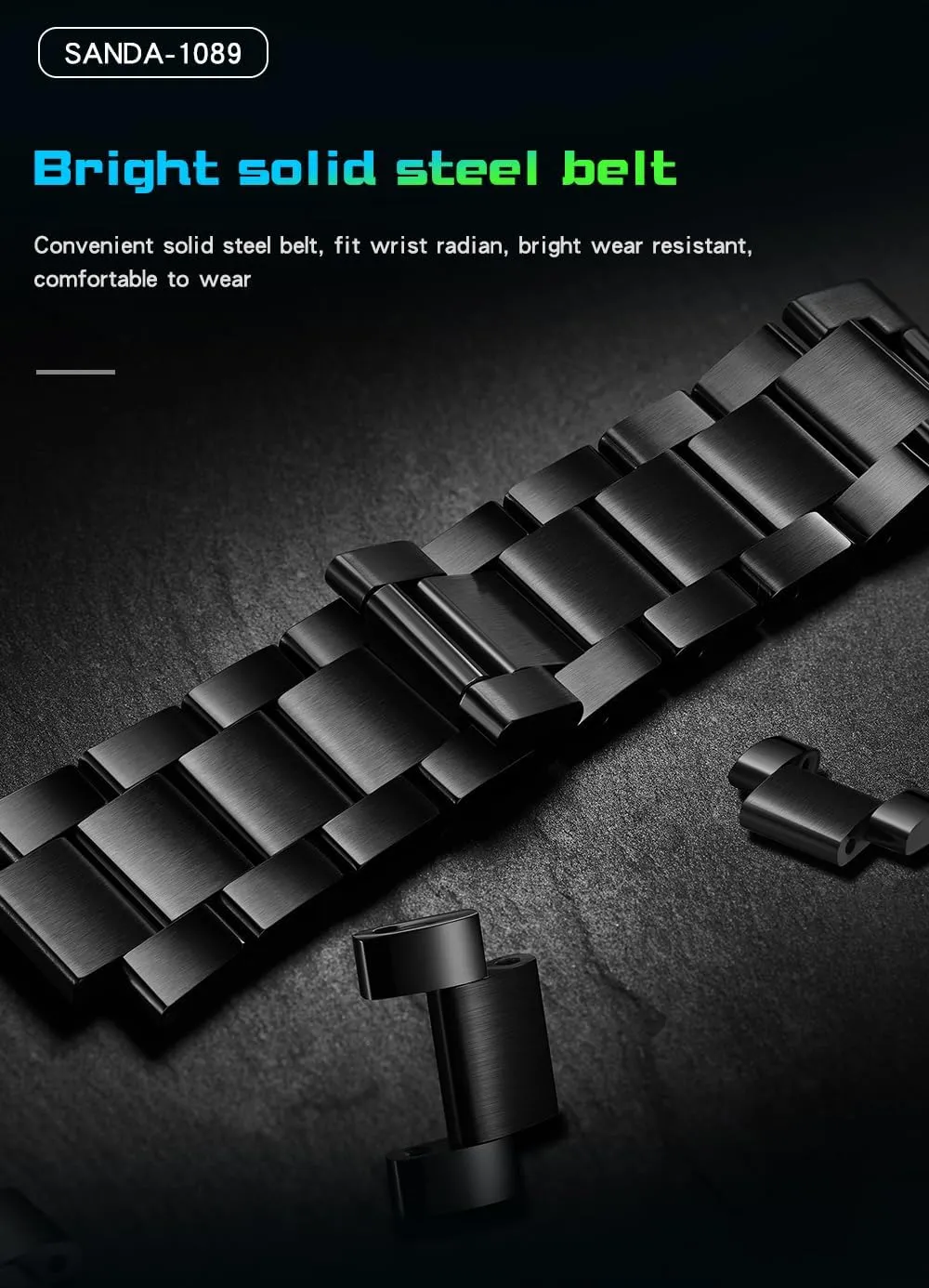 Fashion Quartz Stylish Wristwatch with Stainless Steel Strap Gifts for Car Enthusiasts MASTOP Mens substitute waterfall induce storytelling pinhole Wrist Watch Creative 3D Spinning Car Wheel Rotating Watches Rim Hub Design 