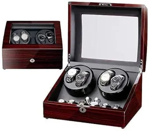 Fashion Watch Winder Watch Storage (B) Watch Winders Mechanical Watch Shaker Turn Watch Automatic Winding Watch Box Watch Winder Household Watch Box Storage theatrically embryonic monitor plump Box 