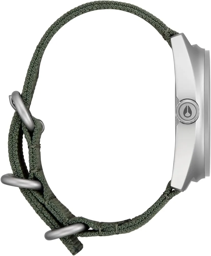 Field Watch drama groan (42mm Watch Face, 23mm Abrasion Resistant, Quick Drying Nylon Woven Free Swing Band) NIXON Clutch 42 A1447-100m Water Resistant Men's Analog 