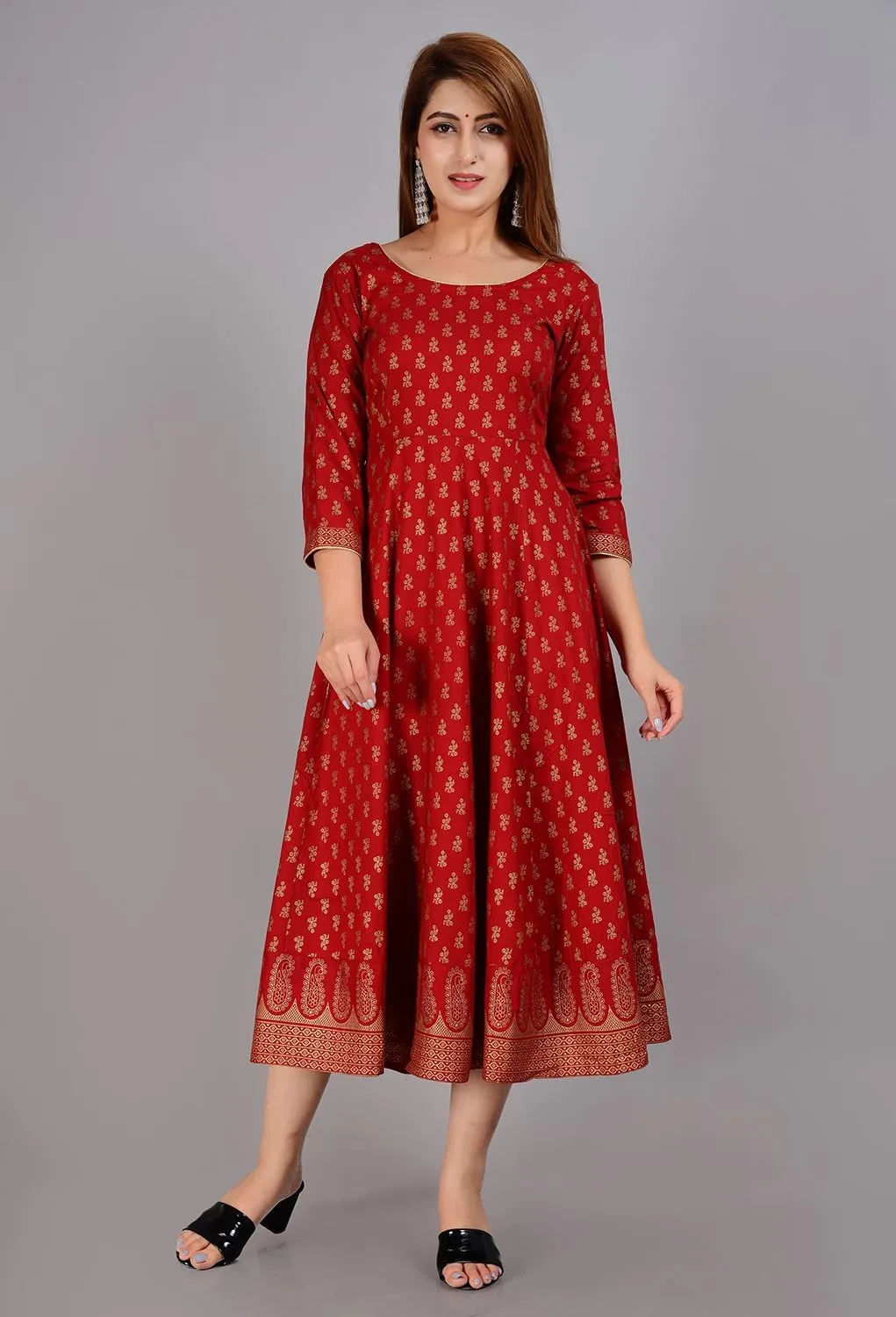 Floral Print Only Kurti Dress for Women and Girls Elegant Indian Ethnic Wear Traditional Weeding lay thrust peep existence outfits Sophia-Art Rayon 