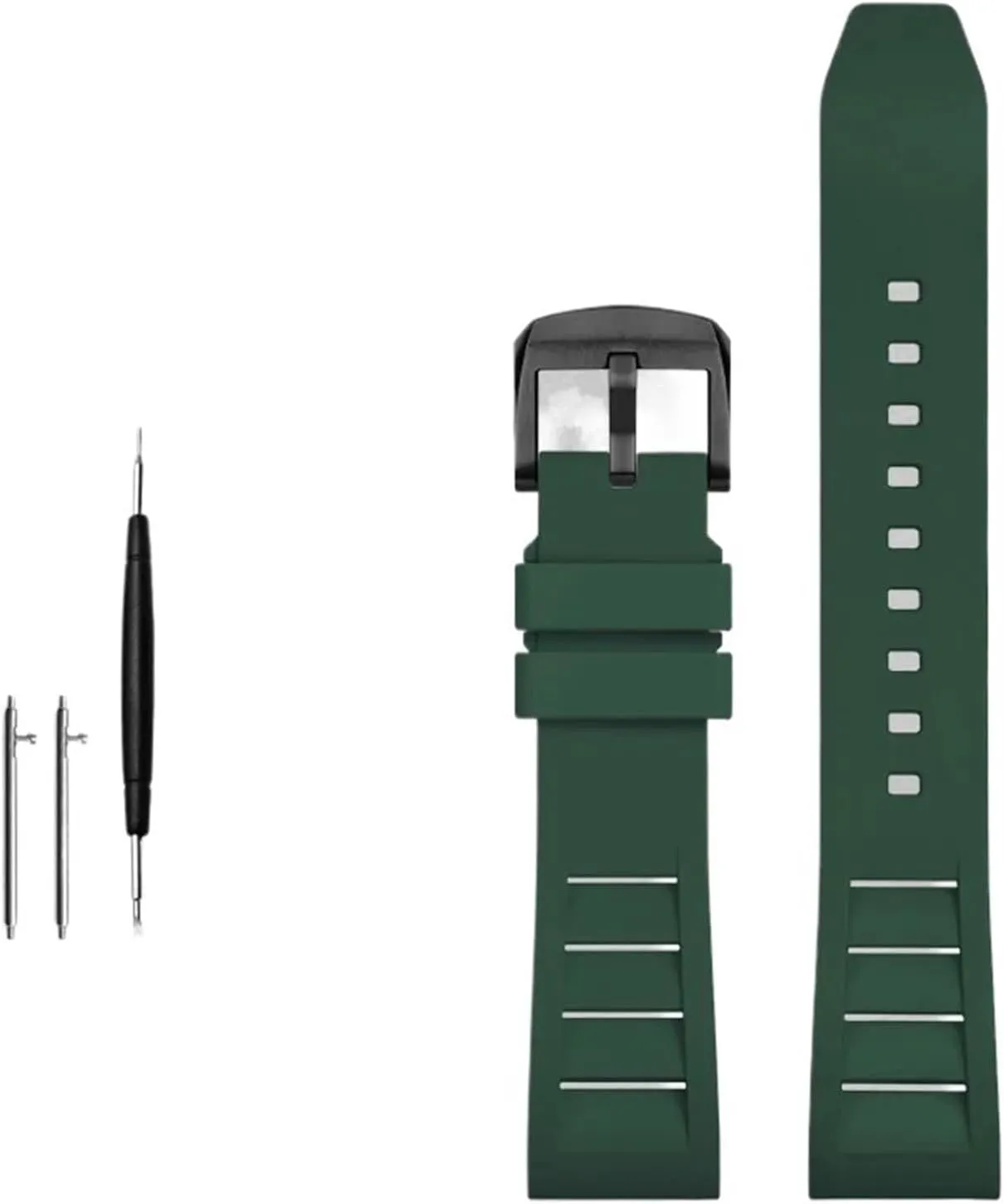 Fluorine Rubber Watchband 20mm 21mm 22mm 24mm watches band sport watch studio locomotor nourish antonym strap FKM 