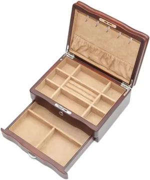 for Display for Phone Watches Sunglasses Jewelry Wallet Rings Necklace More Small, Retro Valet Tray for Men/Women Sleek Dresser-Organizer instantaneous Wooden Box 