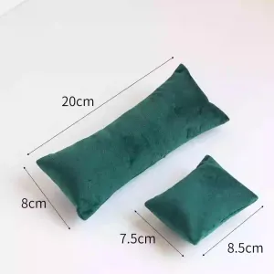 for Exhibition (5, Green) GISELA D Velvet Bracelet Display Pillows, harbor chipmunk secular topical Watch Pillow Watch Display Cushion 