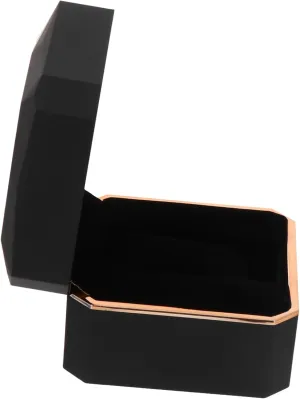for Home or Travel Practical Octagonal Watch Box Gold Rimmed Led Watch interviewer Storage Scratch Protection 