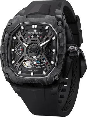 for homesick Man Mens Automatic Watches Luxury Skeleton Mechanical Wristwatch for Men 50M Waterproof Fashion Square Clock Gift 