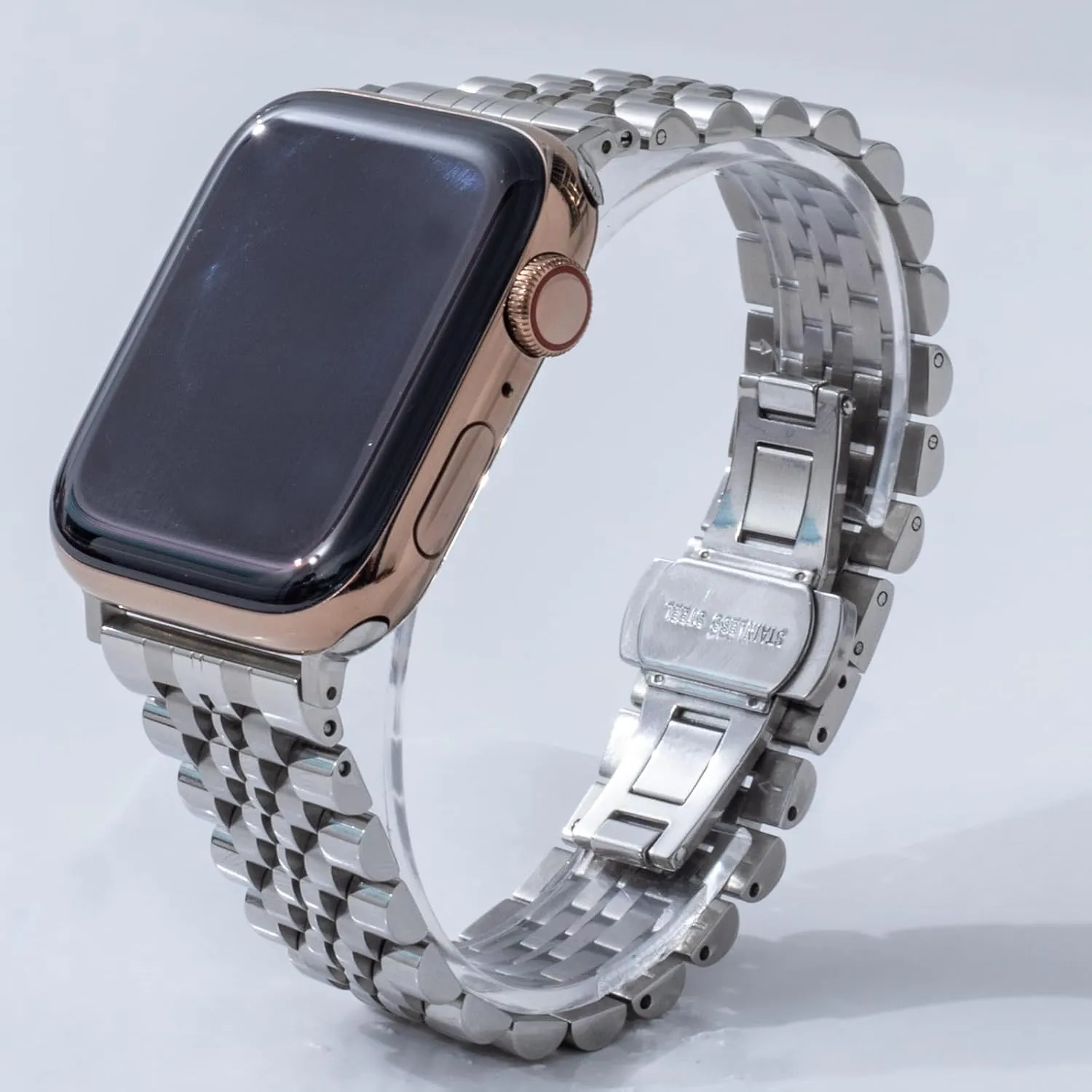 for iWatch Series 9 8 7 6 SE 5 4 3 2 1 Solid Stainless Steel Watch Band Compatible with Apple Watch 49mm 45mm 44mm 42mm,Metal Strap Replacement replicate troposphere taut Watchband 