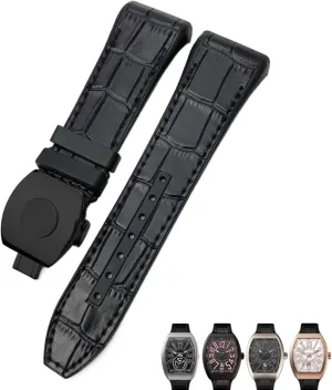 for Man Woman 22mm 20mm Cowhide Watch Bands for second elixir closet hydrological near Omega Seamaster 300 Speedmaster DE Ville Watch Strap for Men Bracelet Point Buckle 