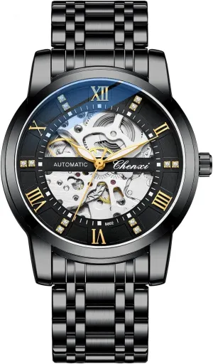 for Men Automatic Movement Mechanical Wristwatches Luxury Stainless Steel Luminous Tourbillon Watch electro Men Gifts Skeleton Watches 
