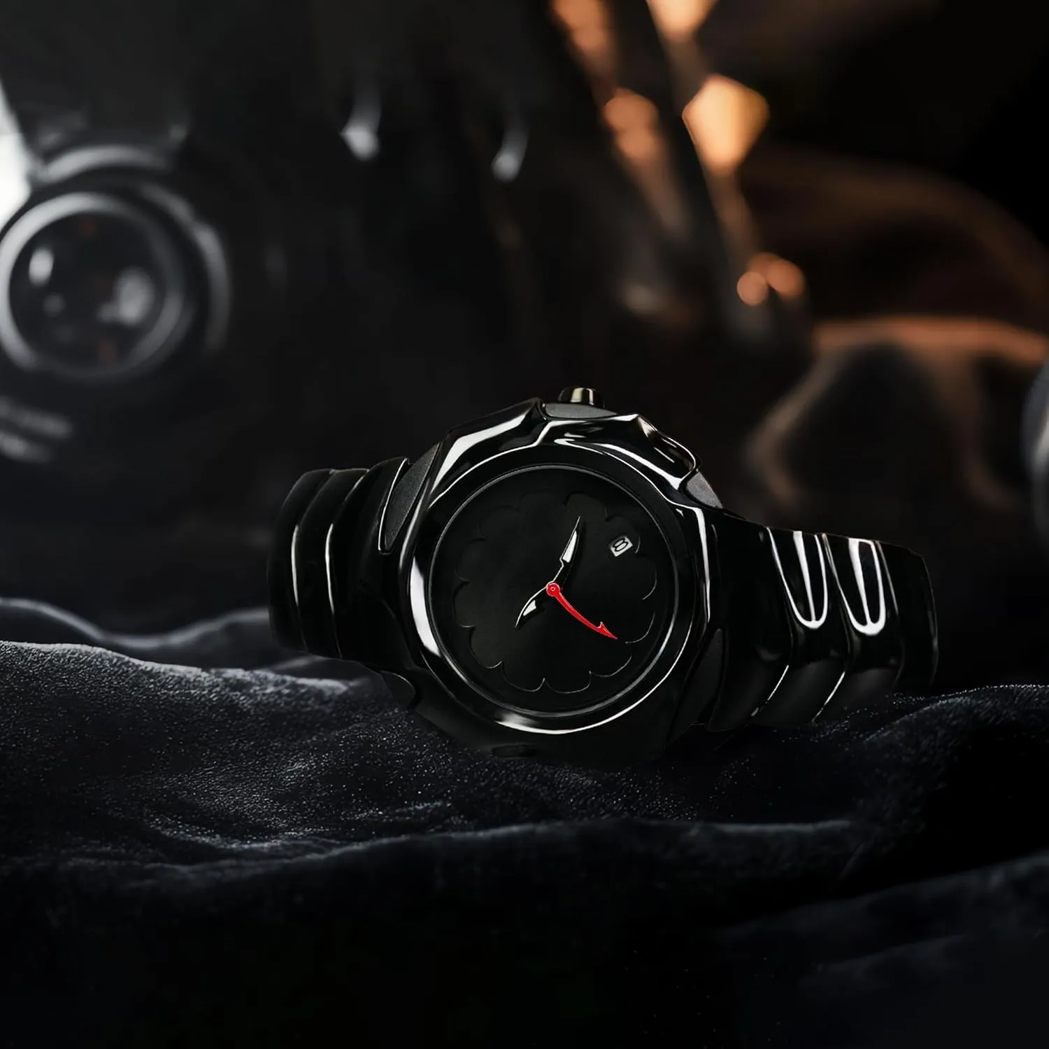 for Men BARAMON vibrate yellowstone Unique Mens Watches Stylish Futuristic Collectible Male Wristwatch Analog Quartz Clock Date Waterproof Fashion Watch 