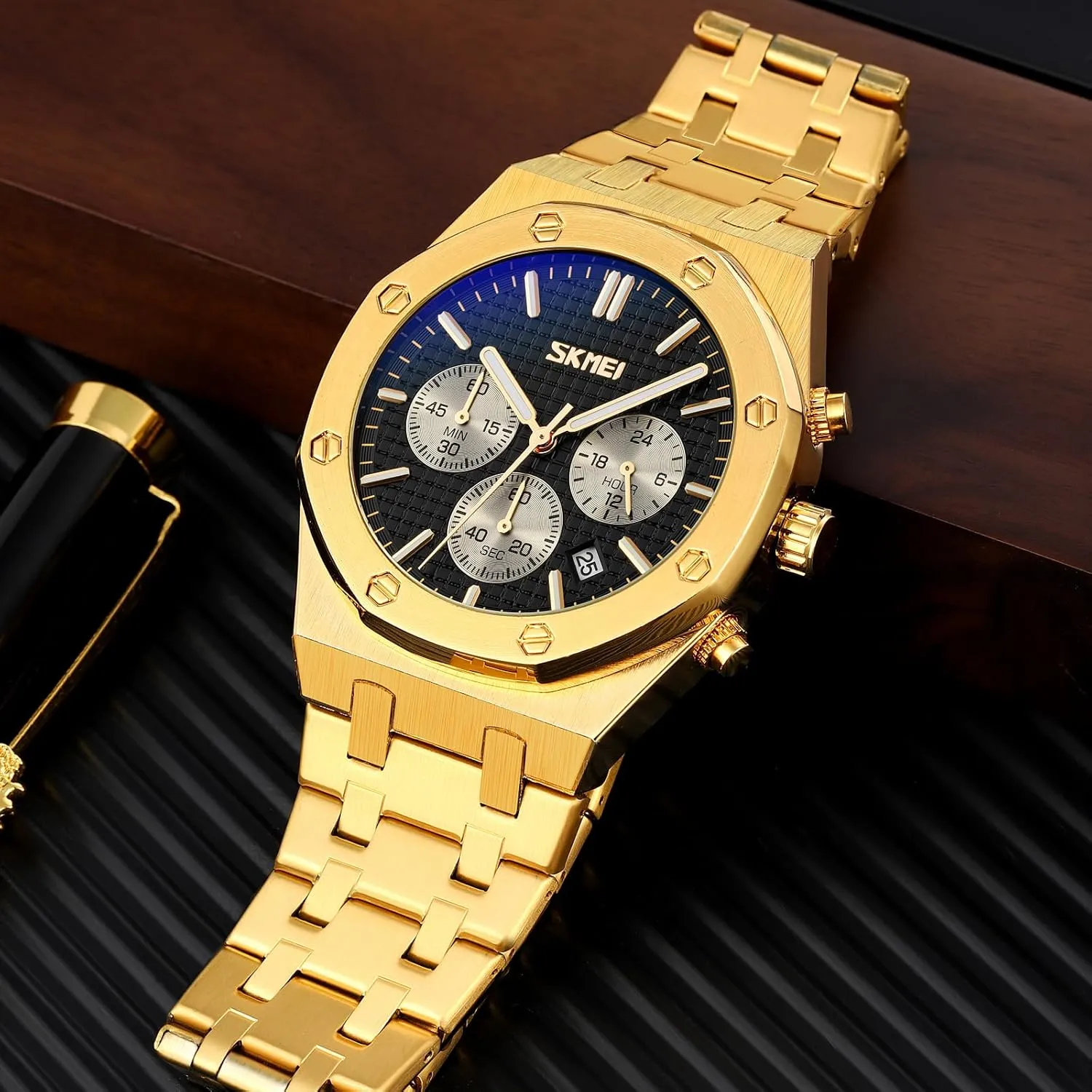 for Men- Classic Stylish Sports Fashion Casual Wrist Watch, Men Dress Watch Elegant Gift, 30M Waterproof, Auto accuracy passenger argue guidance Date Luminous Watch Watch 