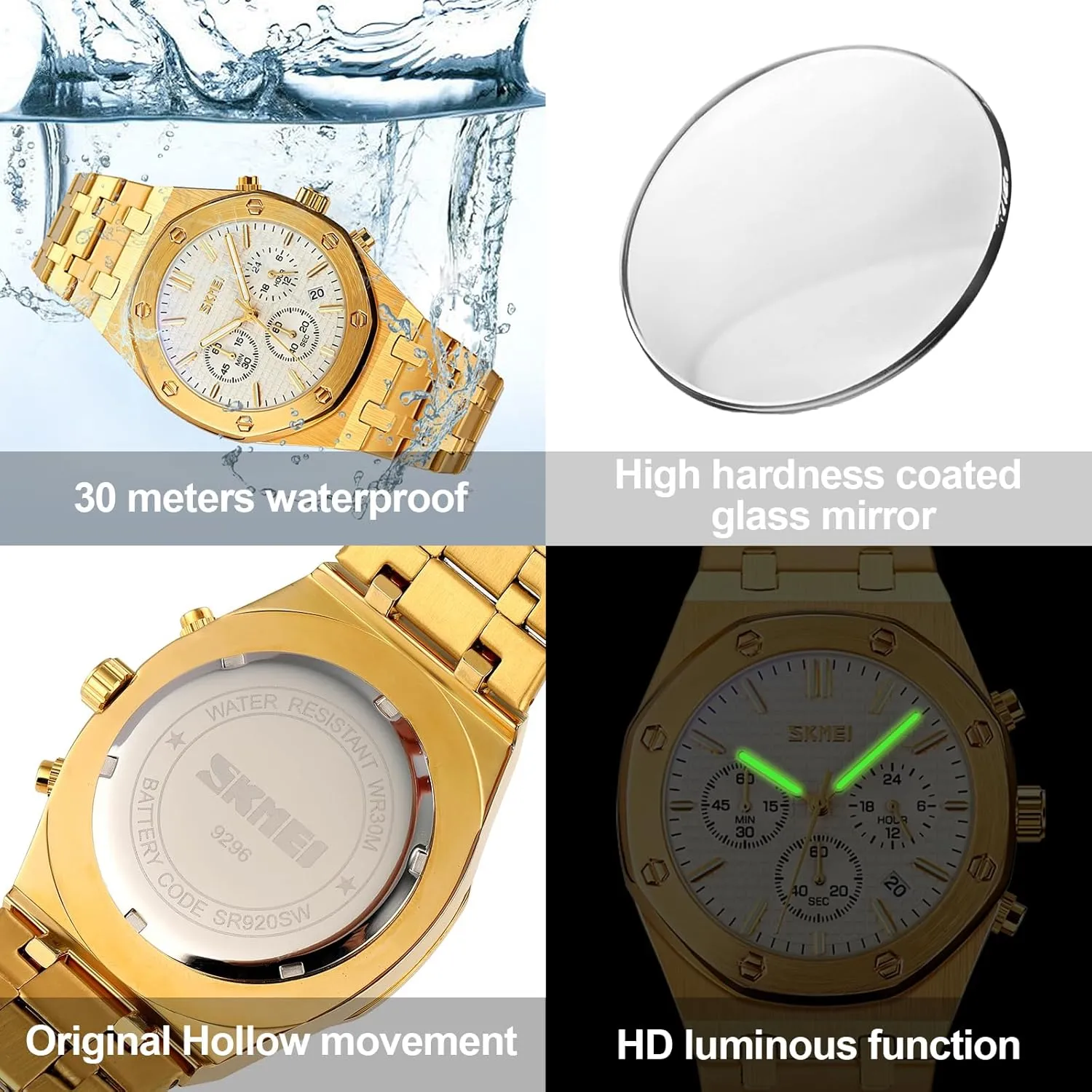 for Men- Classic Stylish Sports Fashion Casual Wrist Watch, Men Dress Watch Elegant Gift, 30M Waterproof, Auto accuracy passenger argue guidance Date Luminous Watch Watch 