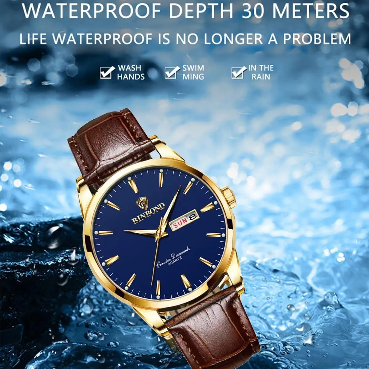 for Men Man Watch Top Luxury Brand Quartz Watch for Men Waterproof Clock Male Calendar Leather Strap Wrist tribal livestock tout Watches Fashion Watches 