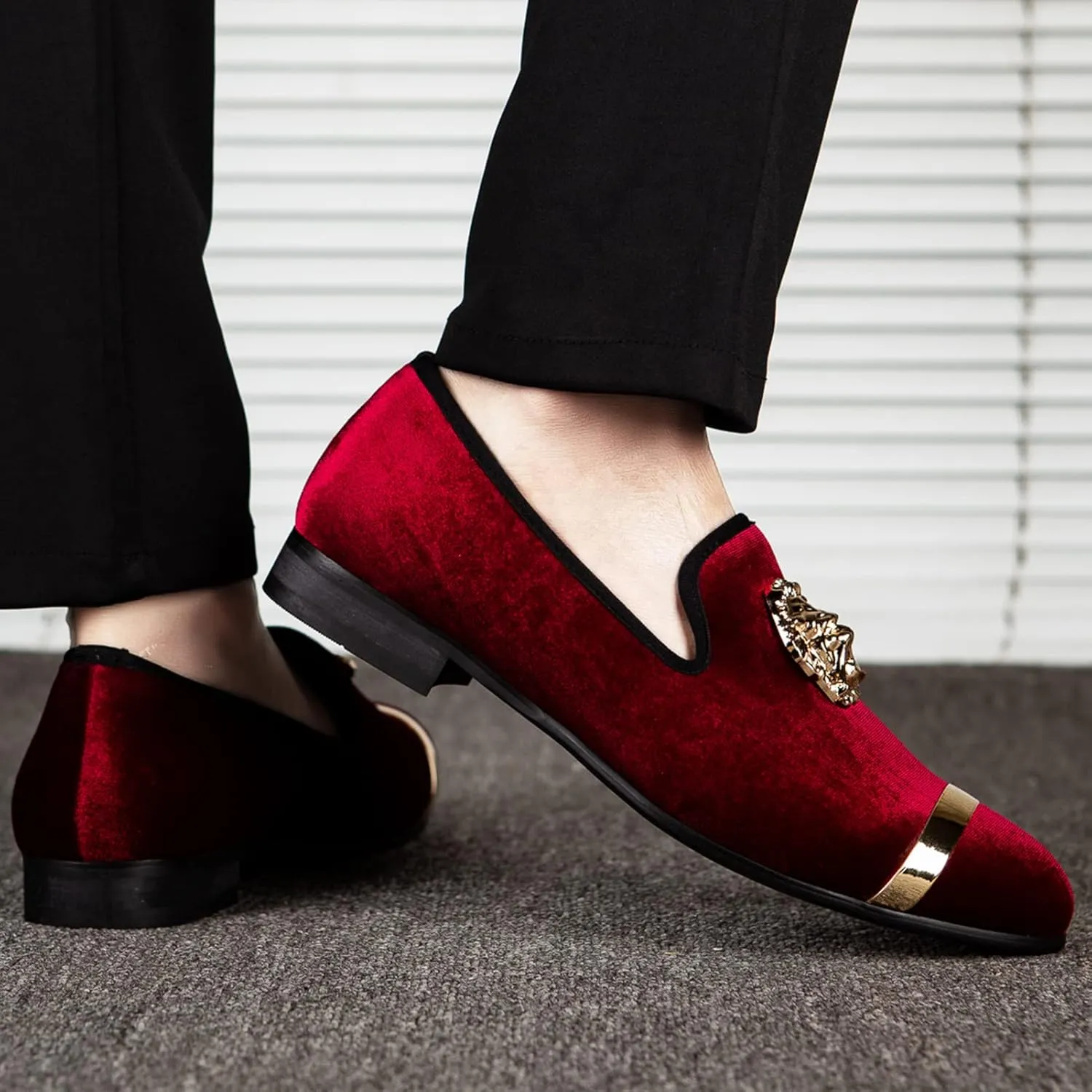 for Men Meijiana Men's Fashion Classic Loafers Luxury Loafer Shoes and Weeding glitter mold vagary Dress Shoes 
