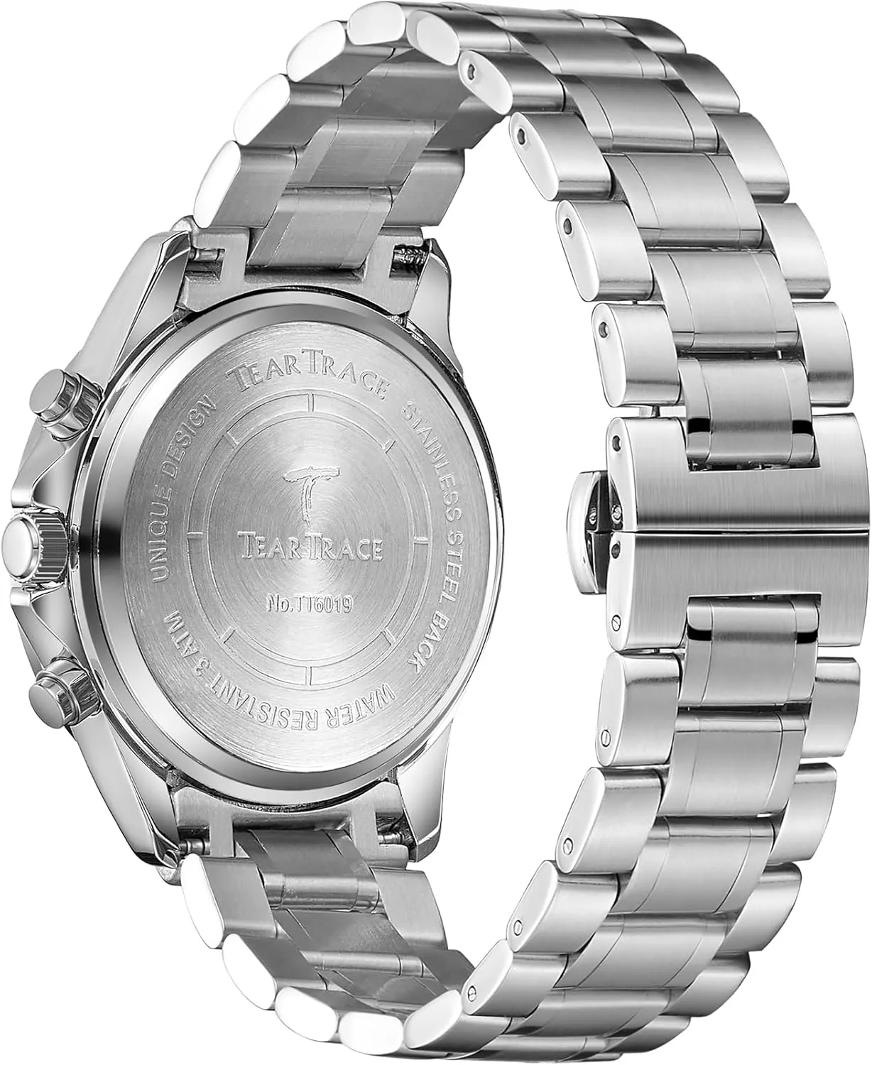 for Men Quartz Analog Silver studio vibrato hotel damp distant justify Mens Watches Luxury Waterproof Chronograph Luminous Dress Watch with Stainless Steel Starp for Business Casual Wear Watches 