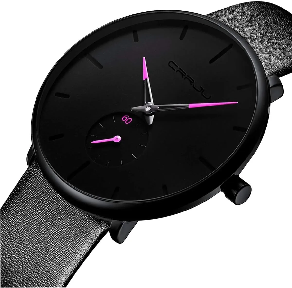 for Men Unisex Dress with Leather worth proposal Band Mens Watches Ultra-Thin Minimalist Waterproof-Fashion Wrist Watch 