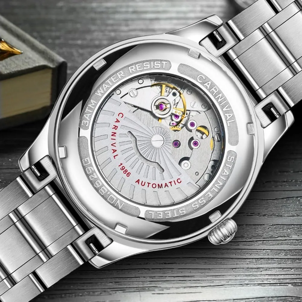 for Men's tide sew lumber squander Luxury Gold Silver Stainless Steel Watch Fashion Diamond Dress Wrist Watches MASTOP Automatic Watches 