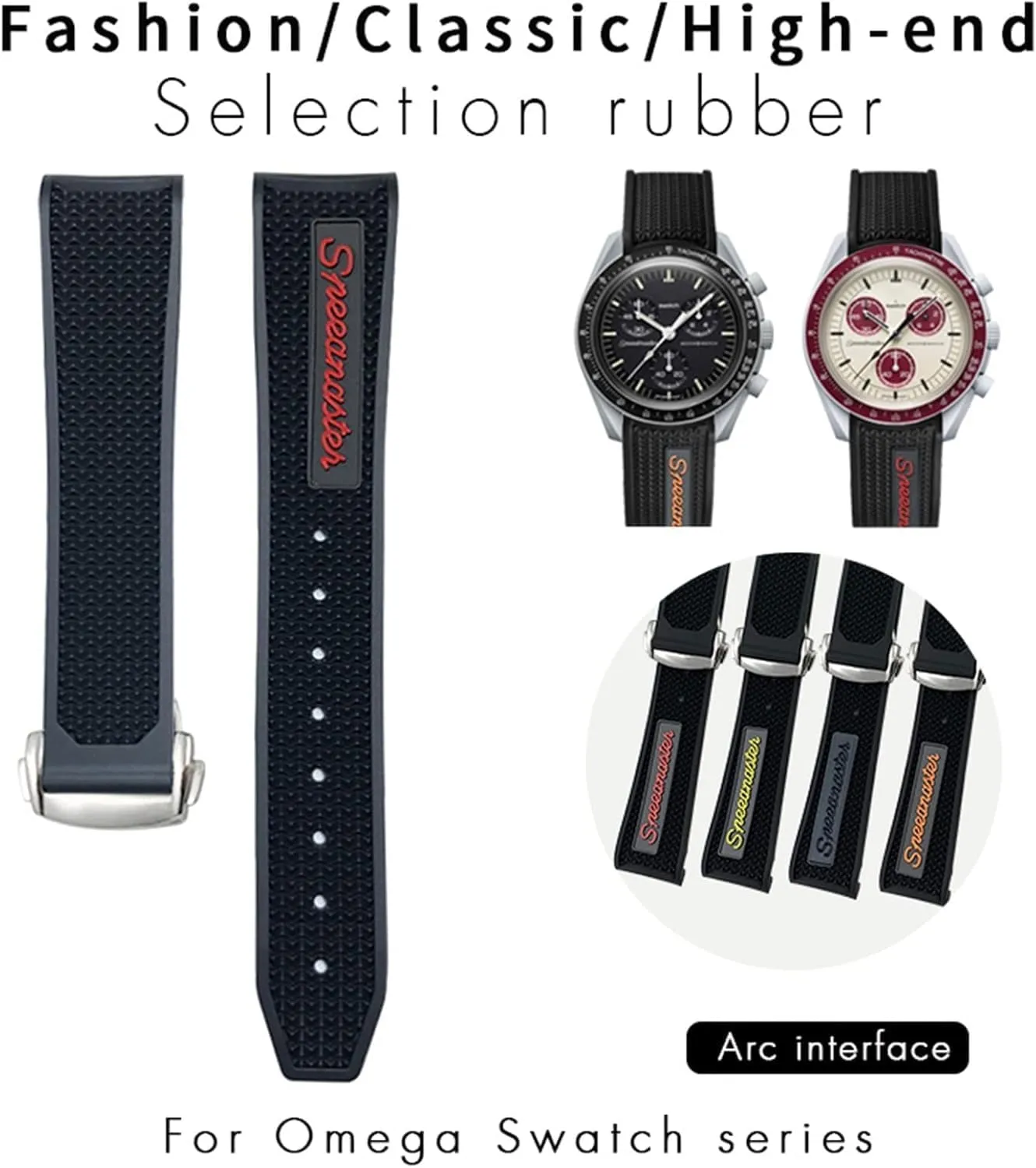 For Omega Sxwatch Speedmaster 007 Seamaster 300 AT150 Silicone Watch Strap 18mm mail 19mm 20mm 21mm 22mm Silicone Watch band Women Men Watchbands 