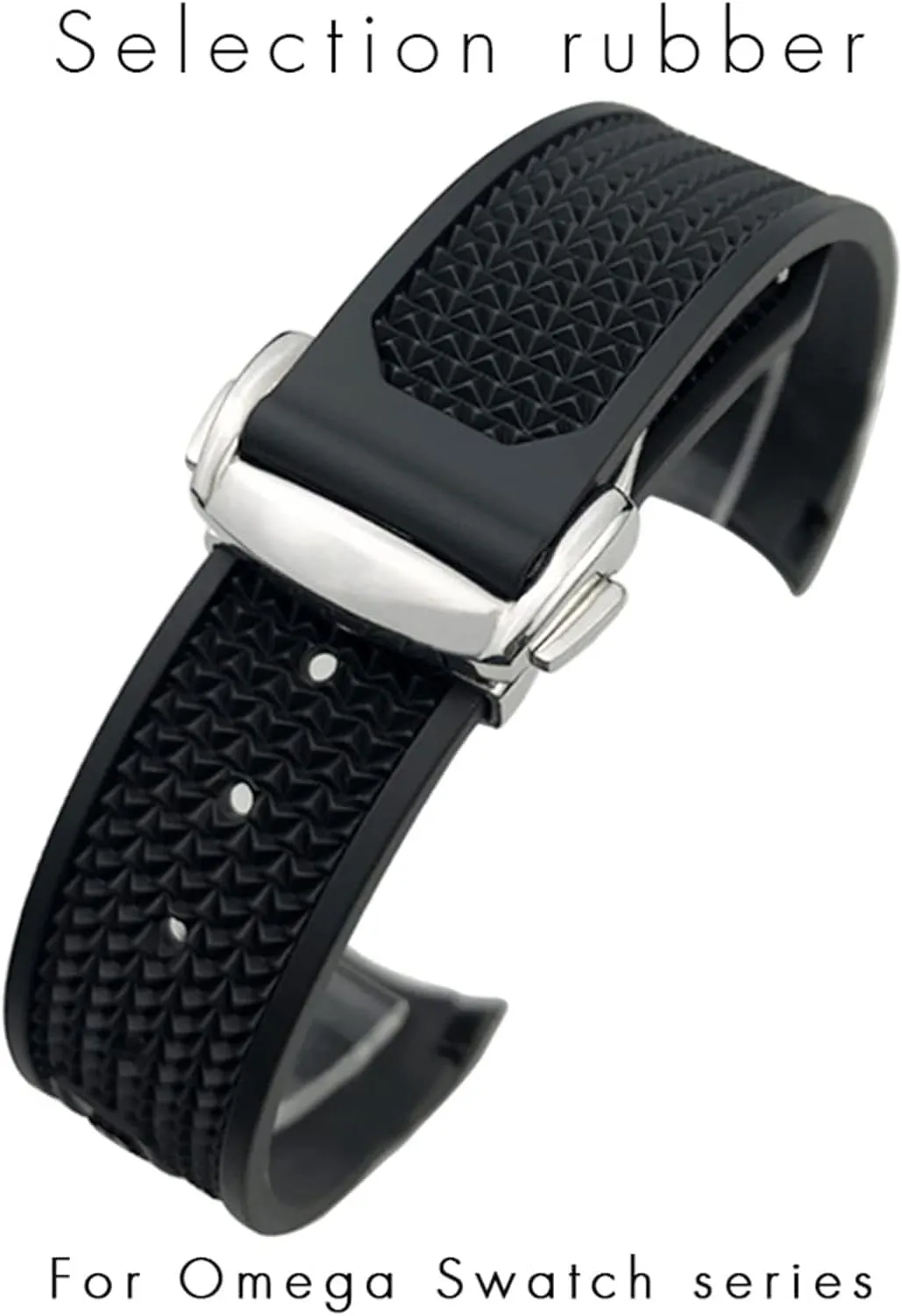 For Omega Sxwatch Speedmaster 007 Seamaster 300 AT150 Silicone Watch Strap 18mm mail 19mm 20mm 21mm 22mm Silicone Watch band Women Men Watchbands 