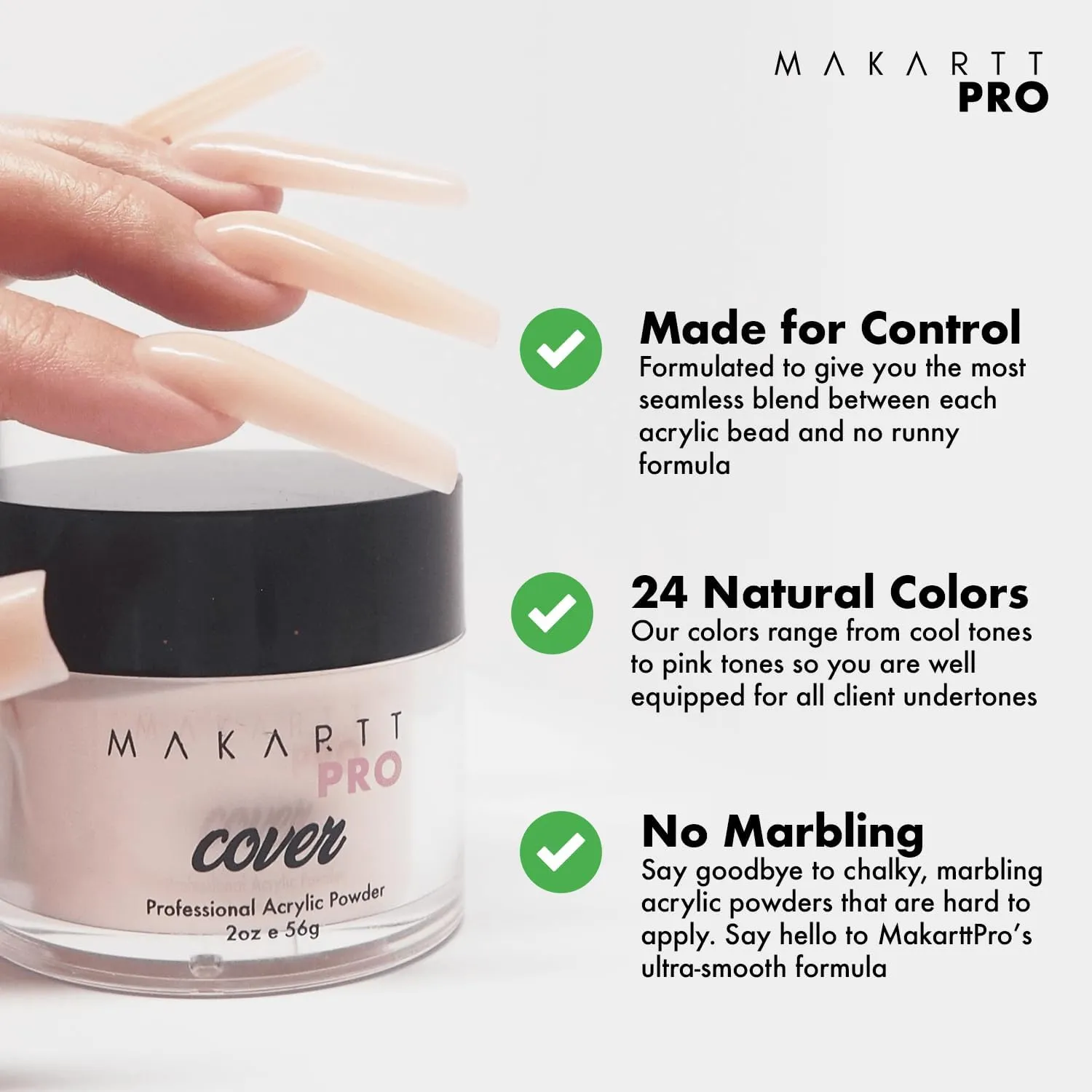 for Salons & atom prey category Technicians Pink Champagne Acrylic Powder 56g/2oz ?C Cover Nail Powder for Nail Extension & Sculpting ?C Professional Use 
