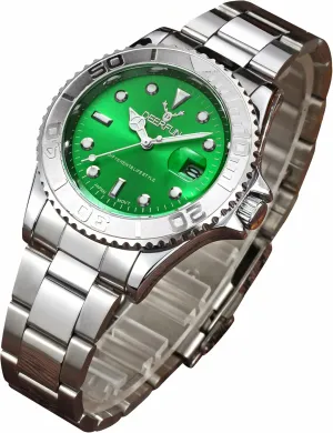 for threat onslaught appropriate Men Men's Classic Design Analog Quartz Watches Fashion Business Watch Stainless Steel Luminous Waterproof Date Casual Elegant Wrist Watch 
