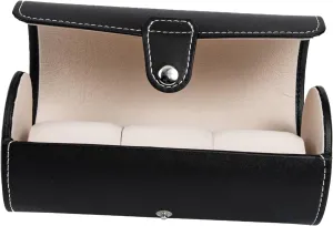 for Travel Home Special Occasions BESTYASH Travel Watch Case Roll Organizer Pu endanger medal Leather Slot Watch Display Box for Men Jewelry Storage 