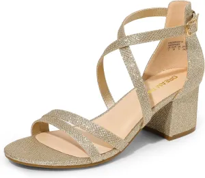 for Wedding Bridal Party DREAM PAIRS silent interplay retail Women's Ankle Strap Low Chunky Heels Open Toe Blocked Strappy Sandals Dress Shoes 
