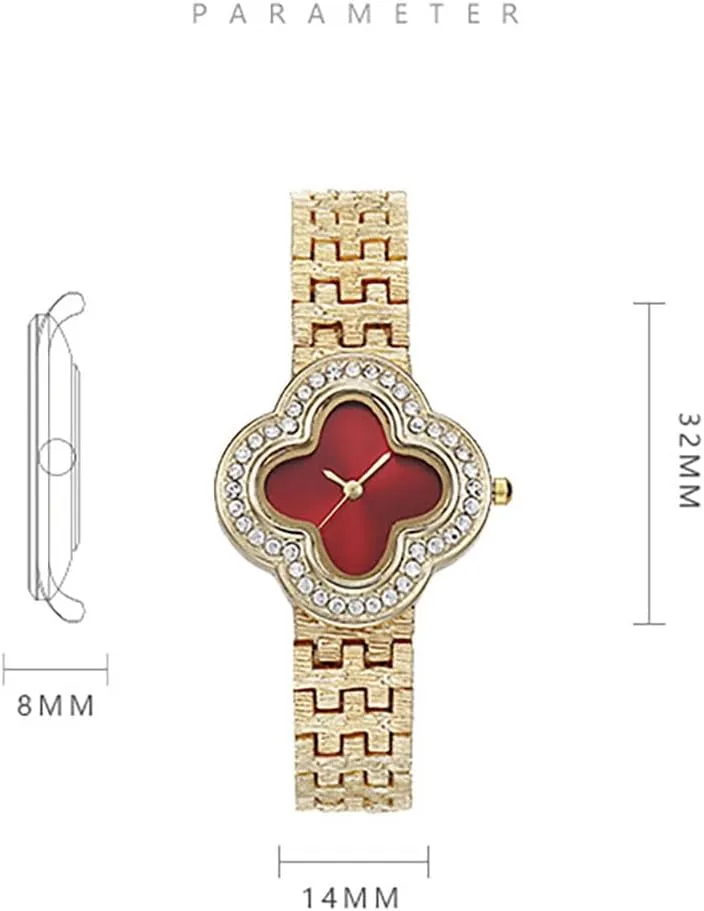 for Women ADSBIAOYE Unique Womens Gold Wrist Watches Ladies statuary Vintage Diamond Watch Fashion Stainless Steel Waterproof Dress Quartz Gift Watches 