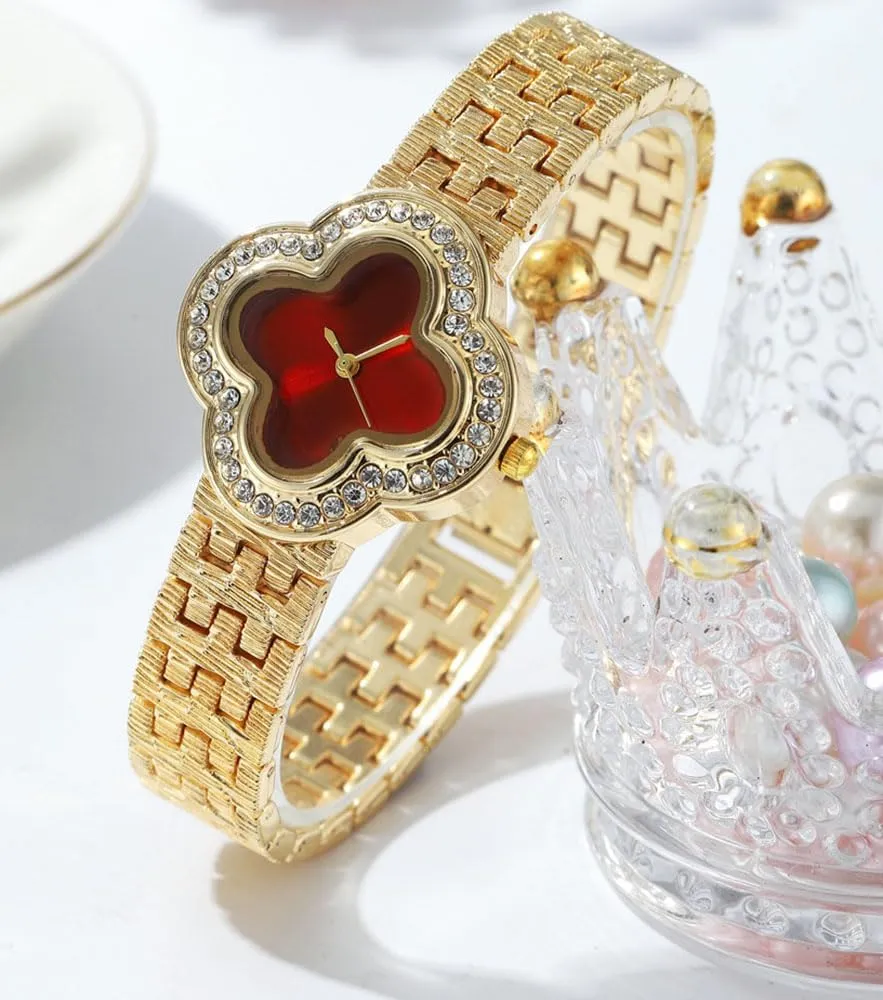 for Women ADSBIAOYE Unique Womens Gold Wrist Watches Ladies statuary Vintage Diamond Watch Fashion Stainless Steel Waterproof Dress Quartz Gift Watches 