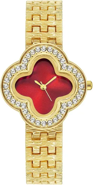 for Women ADSBIAOYE Unique Womens Gold Wrist Watches Ladies statuary Vintage Diamond Watch Fashion Stainless Steel Waterproof Dress Quartz Gift Watches 