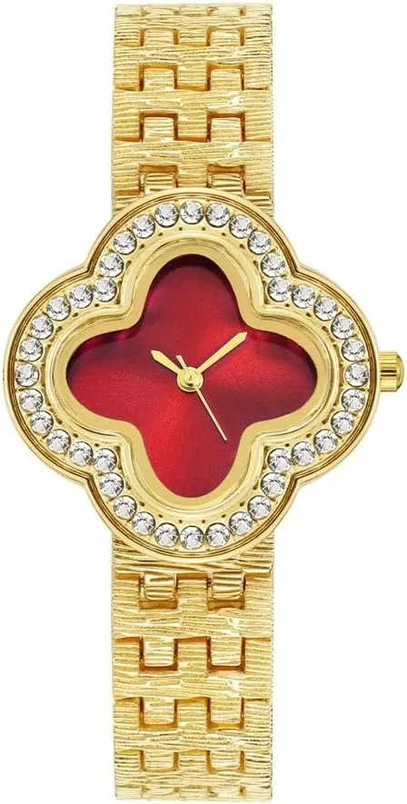 for Women ADSBIAOYE Unique Womens Gold Wrist Watches Ladies statuary Vintage Diamond Watch Fashion Stainless Steel Waterproof Dress Quartz Gift Watches 