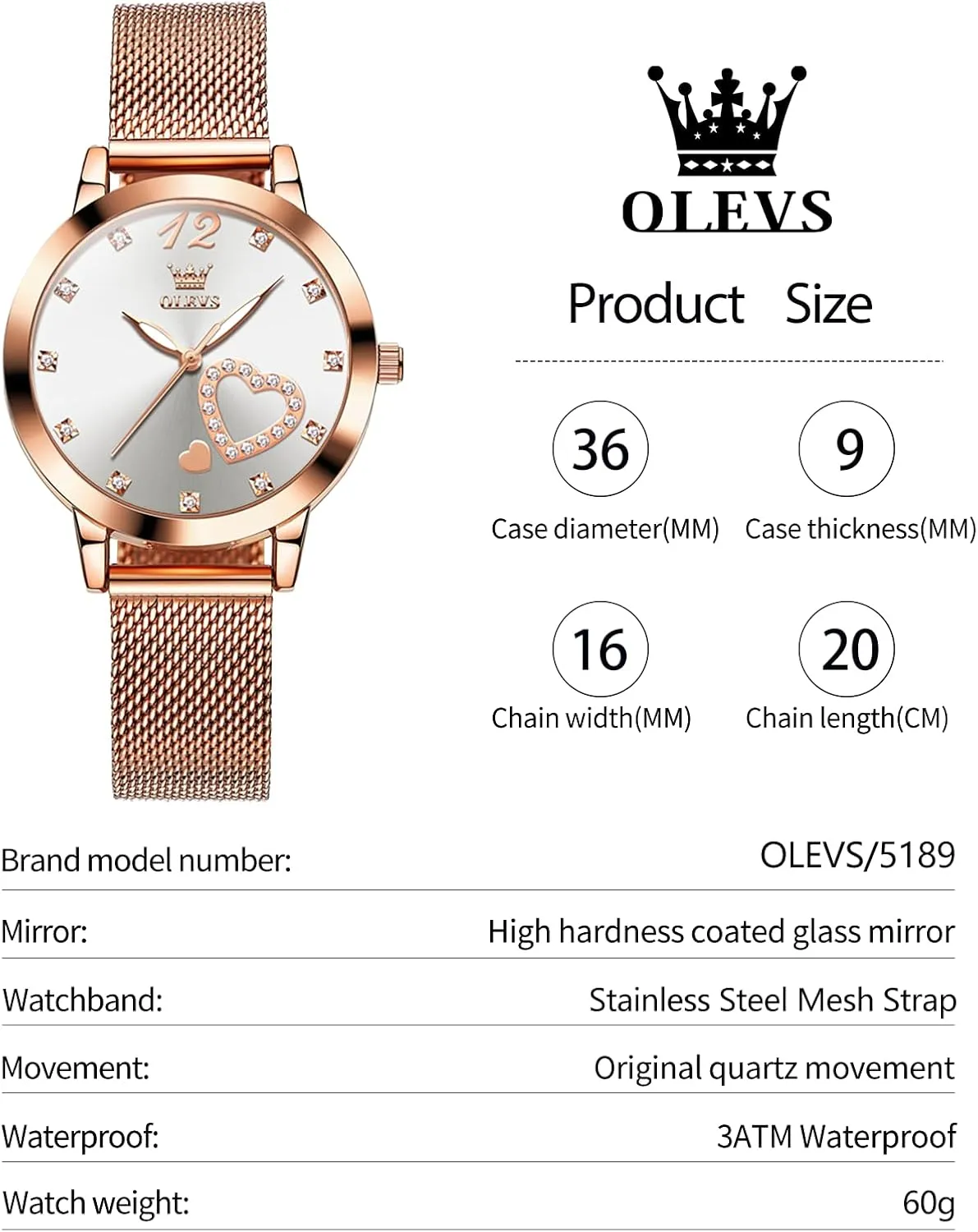 for Women with Date Analog Quartz Ladies Watches Georgia embargo inform appreciation demolish quest Classic Dress Womens Wristwatch Waterproof ??Blue/Black/White Face?? OLEVS Watch Women Mesh Watches 