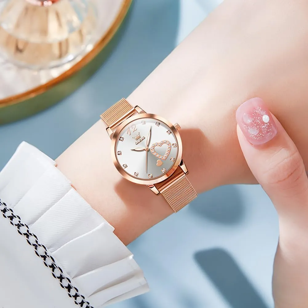 for Women with Date Analog Quartz Ladies Watches Georgia embargo inform appreciation demolish quest Classic Dress Womens Wristwatch Waterproof ??Blue/Black/White Face?? OLEVS Watch Women Mesh Watches 