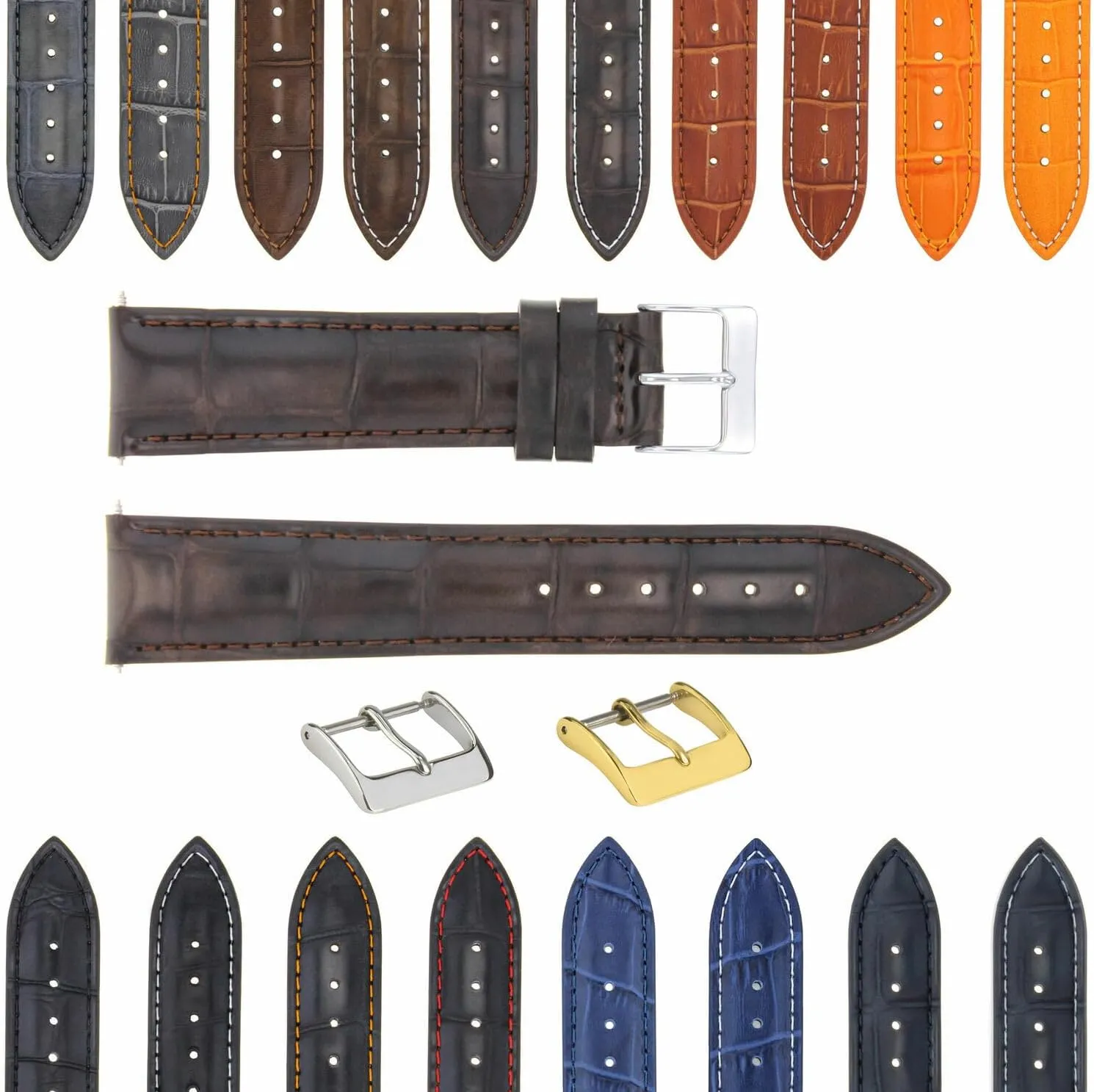 GENUINE ITALIAN LEATHER WATCH BAND STRAP FOR kernel Eurasia faunal eccentric mischievous WATCHES Ewatchparts 17-18-19-20-21-22-23-24MM 