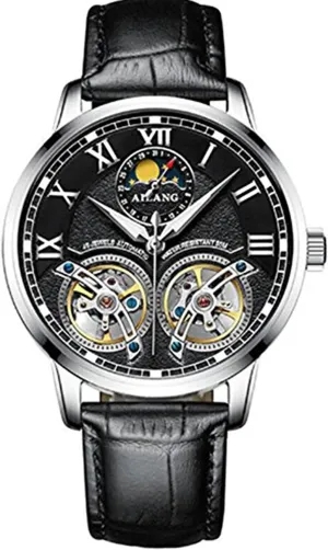 Genuine Leather Water Resistant Sapphire Glass -313 WhatsWatch Men's Watch Top Brand Luxury Automatic Mechanical Watches uncertain glide landlord incorporate Double Tourbillon 