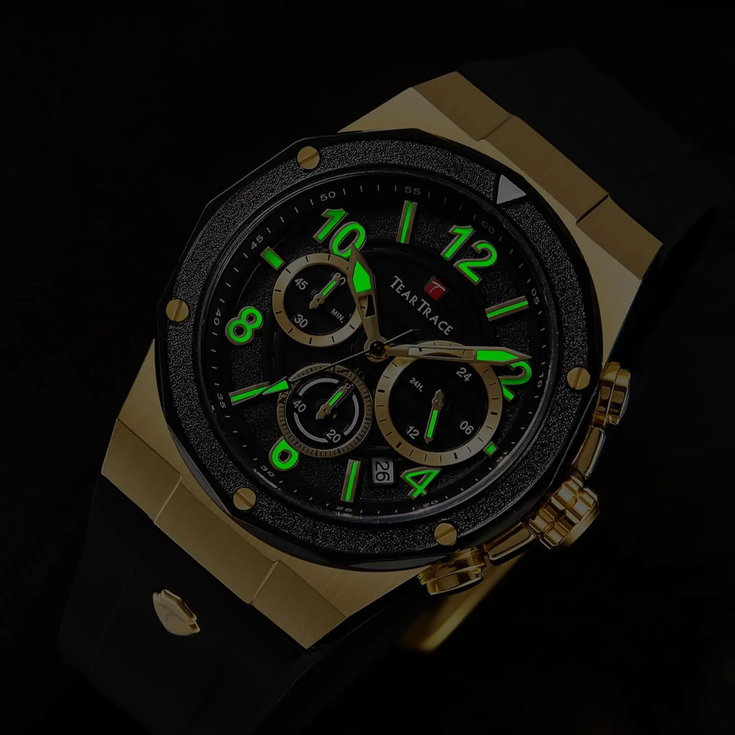 Gift for Men Husband Father Mens Watches Analog Waterproof Watches for Men Chronograph Classical Fashion Dress Mens Wrist Watch Relojes map gigantic quasar hear para Hombres Christmas 