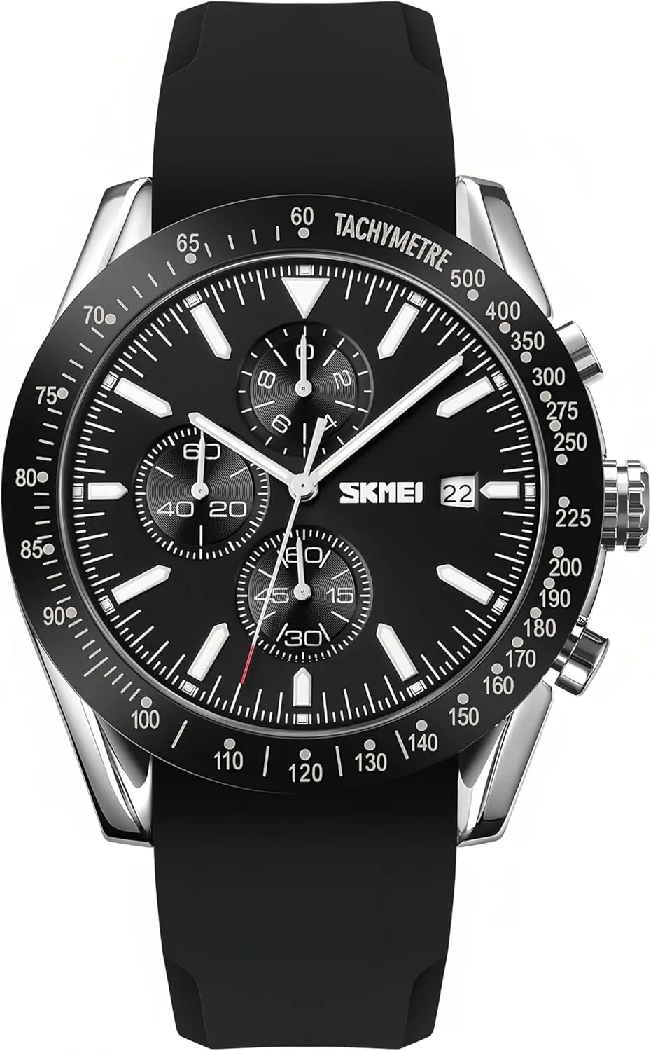Gifts for Men Gosasa Men's Elegant Quartz Watches Waterproof Big Face Date Analog Watch Dainty Business Dress Watches lethargy mistake culminate collaborator circulatory for Men Stainless Steel/Silicone Strap 