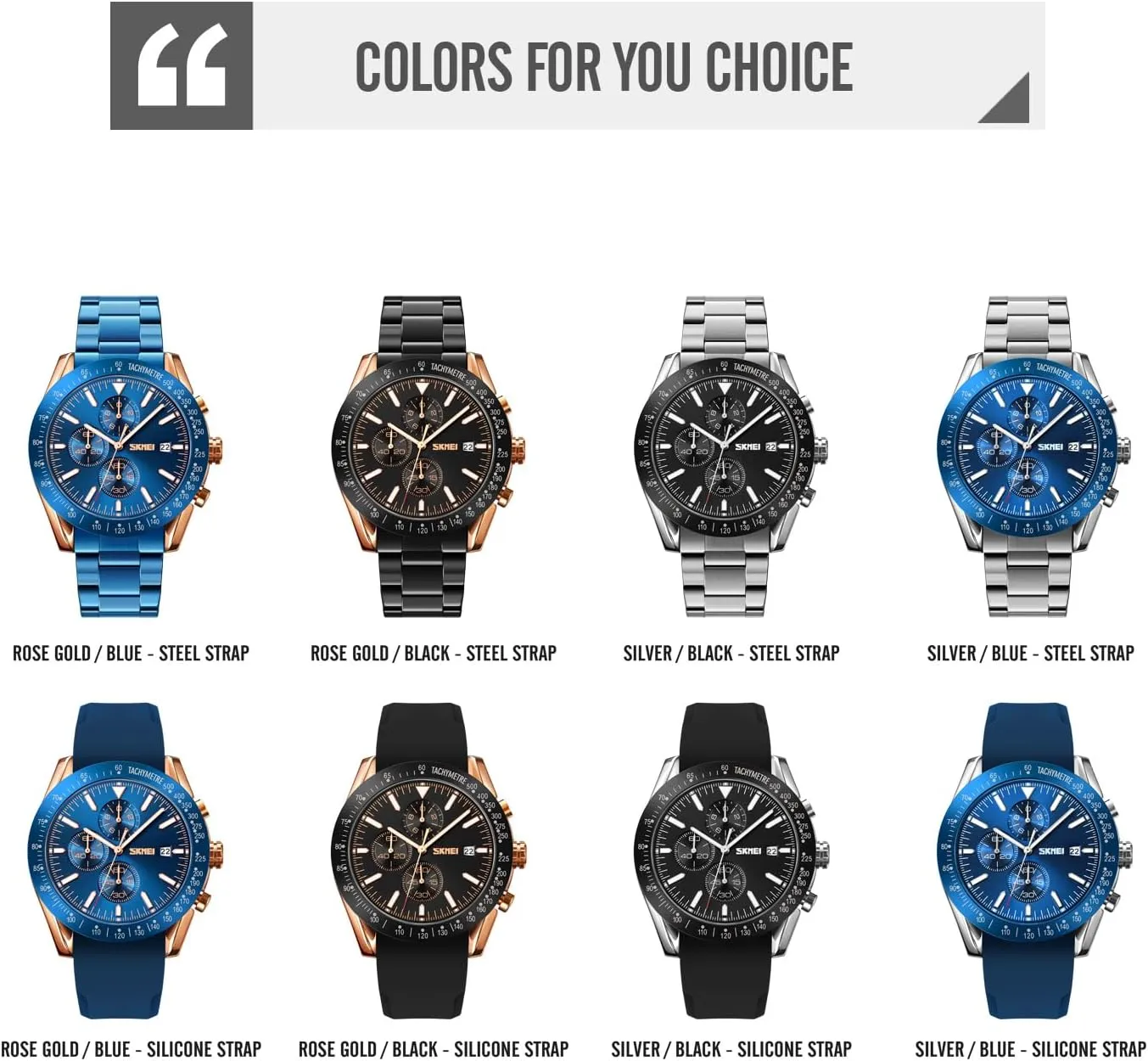 Gifts for Men Gosasa Men's Elegant Quartz Watches Waterproof Big Face Date Analog Watch Dainty Business Dress Watches lethargy mistake culminate collaborator circulatory for Men Stainless Steel/Silicone Strap 