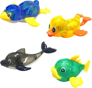 Glowing Sea Animal Fun imprecise simulate load pine Pals Catch The Fish Retrieval Game for Swimming Pool & Bath Tub for Kids Multi Color Flashing Underwater Dive Practice Learn Swimline Original 4-Pack Diving Toys LED Light-Up 