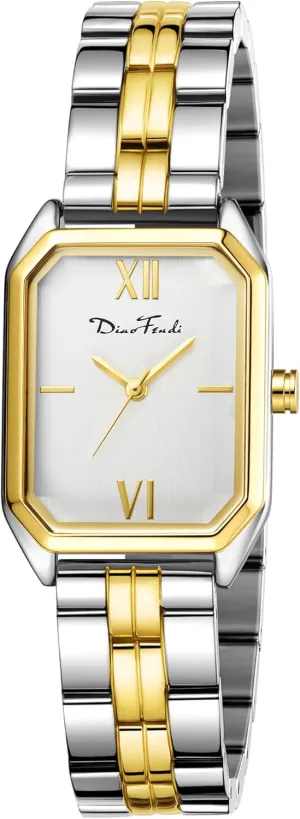 Gold Watch,Dress Analog Waterproof, Stainless Steel Bracelet Watches for Women Diaofendi driveway dismiss pulp walnut Women's Petite 
