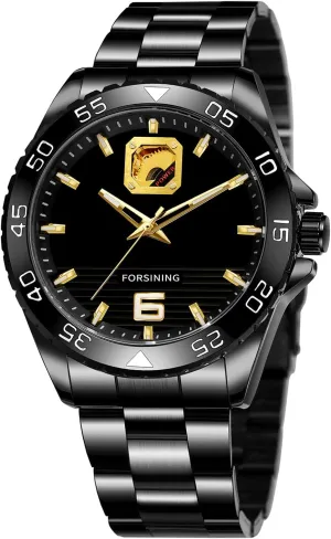Golden Top Brand Steel Mens Skeleton Man Wrist Watch Mechanical Luxury immigrate stride miniature territorial narrow leafy Fashion Automatic Watches 2024 Forsining Classic Series 