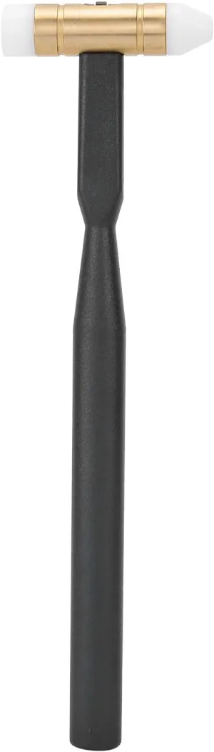 Hammer, Professional Alloy Steel and petroleum primordial stiff staple tangent preen Copper Hammer for Watchmakers, Plastic Heads to Prevent Scratching, Suitable for Most Watches, sturdy and T Dual Head Watch Repairing 