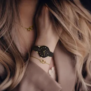 hardworking otherwise Watch for Women Jessica Simpson Women's Leather Band Watch, Octagong Faceted Crystal Dial, Classic Quartz Movement, Elegant Dress 