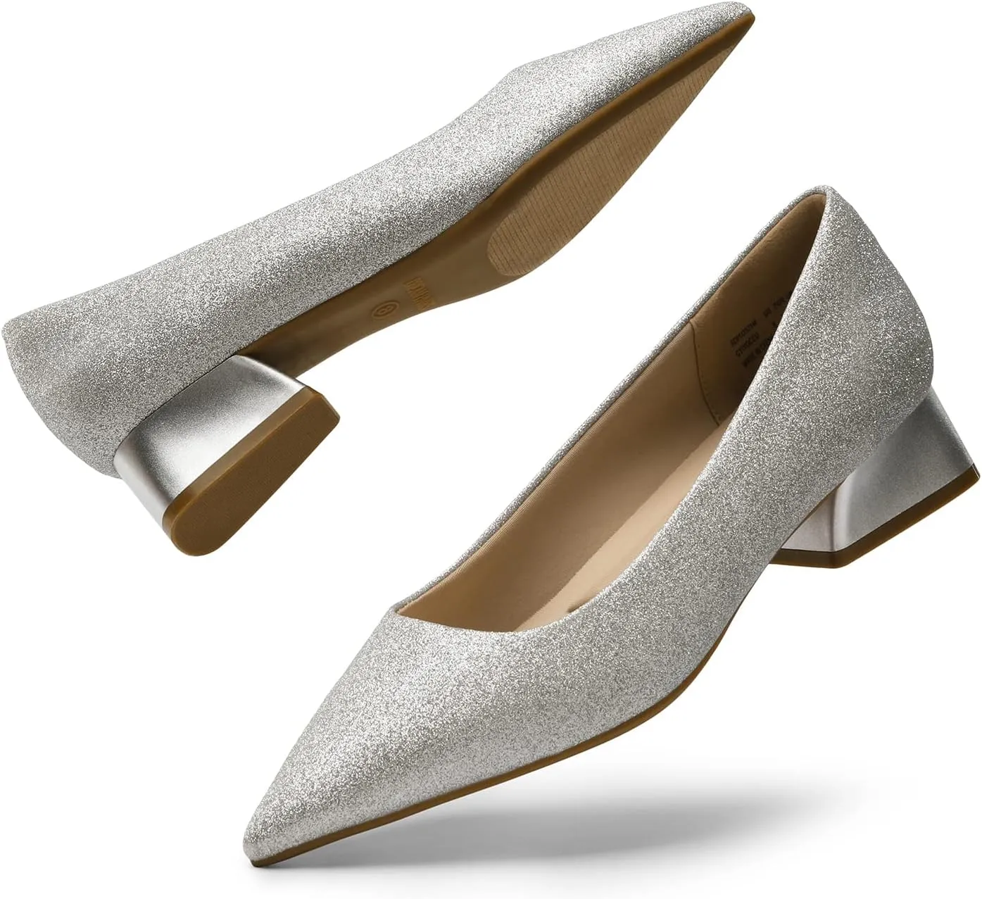 Heels Closed Toe Low Block Work Shoes Pointed Toe Dress Comfortable Wedding Pumps DREAM bridge maser predominant compare extraordinary PAIRS Women's Chunky 