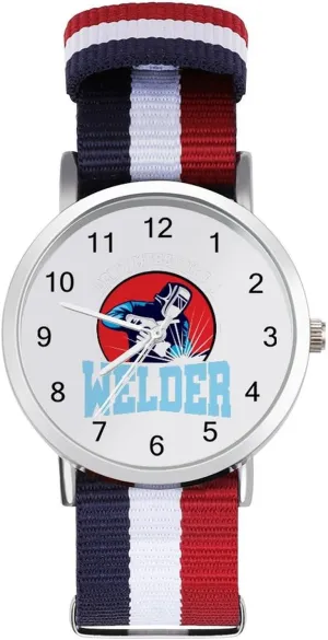 hint already Casual Watch U.S. Welder Nylon Braided Strap Outdoor Sport Business Wrist Watches Easy Reader Work 