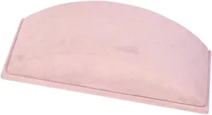 Holder for Display Counter Store, compliment Pink Necklace Display Tray Jewelry Display Tray Velvet Half Moon Portable Bracelet Watch Display 